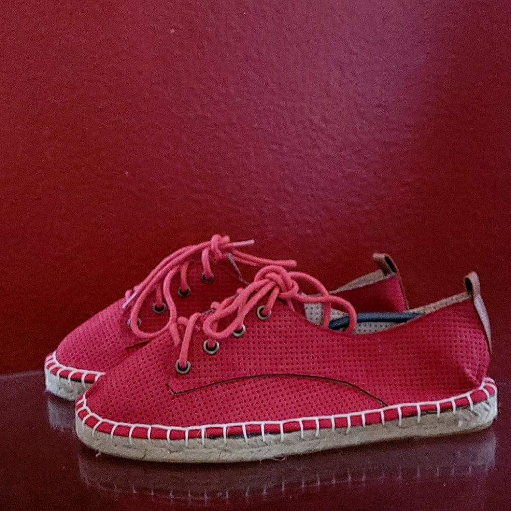 Red Espadrille Flats
